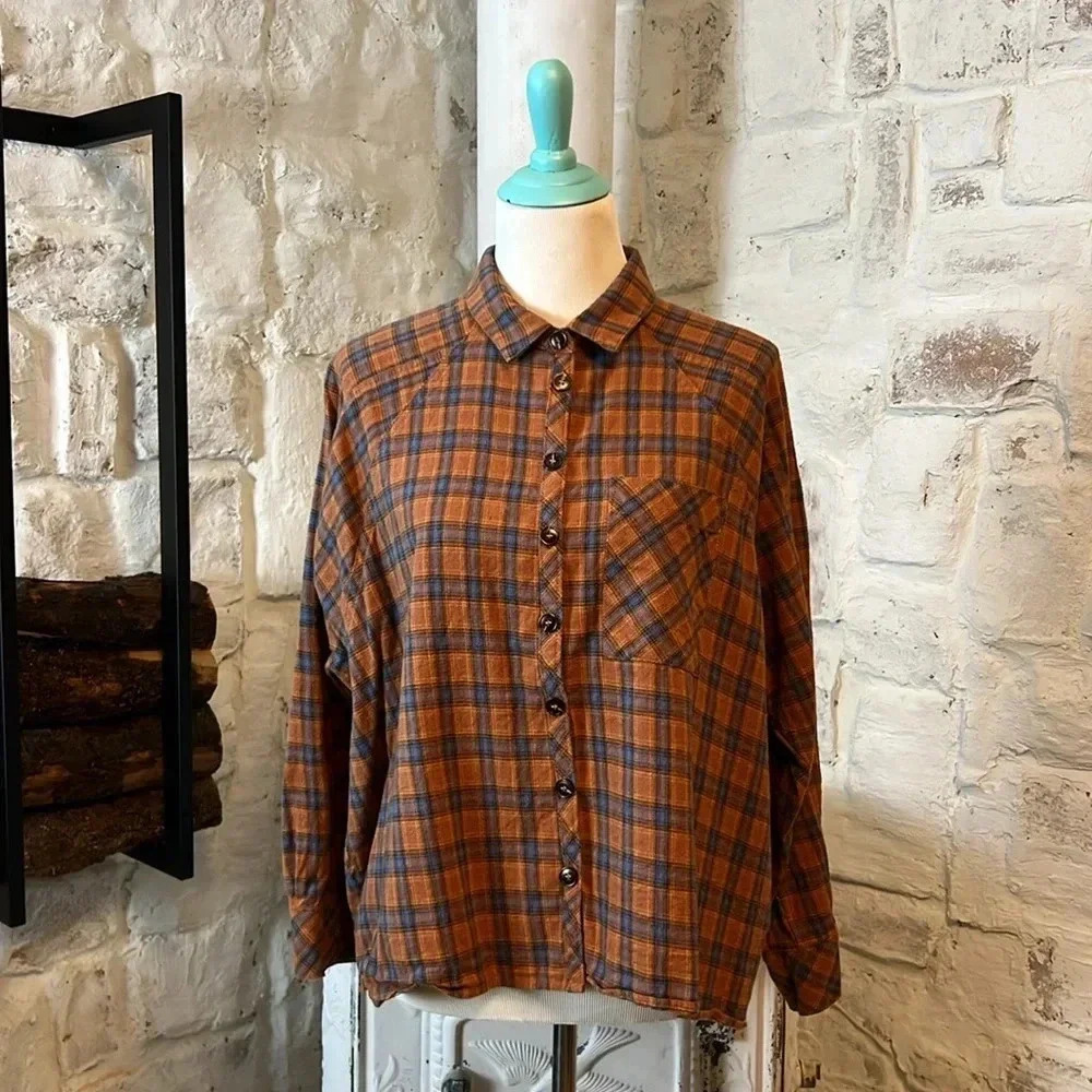 Peach Love California | Cozy Cotton Fall Flannel